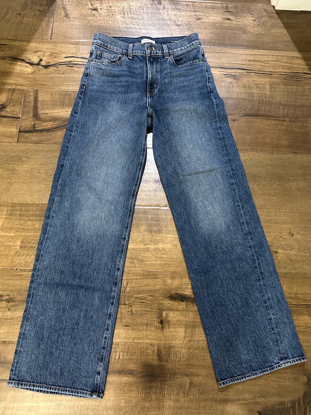 Nordstrom Women's Wide Leg Jeans in Medium Blue Wash - Picture 1 of 5